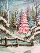 5 - Pink Christmas tree